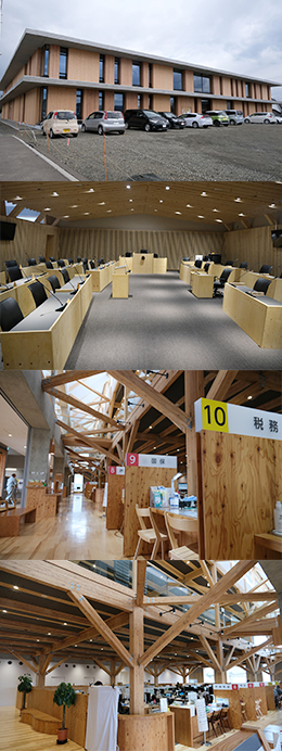 津別町が町産材で木を感じる庁舎建設